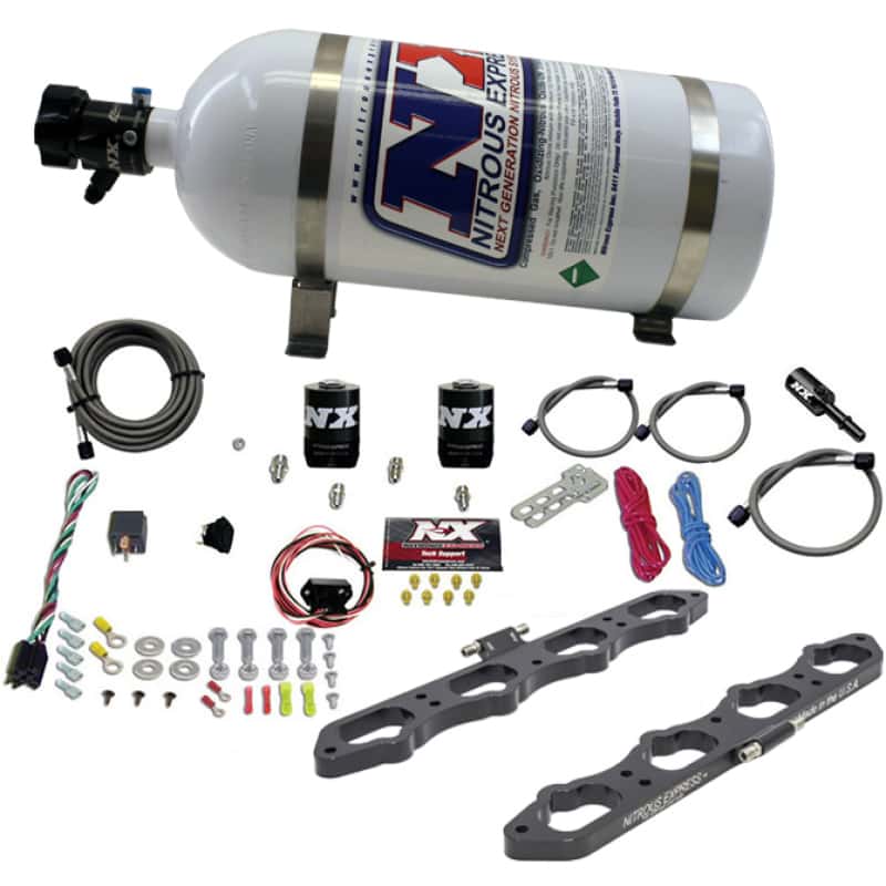 Nitrous Express — Nitrous Express Ford Coyote 5.0L V8 Nitrous Wet Port Plate Kit w/10lb Bottle
Injection System Kit
N2OSys - view 2