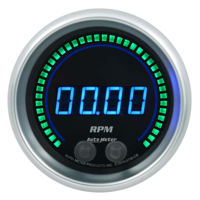 AutoMeter — Autometer 85.7mm Black 0-16K RPM Tachometer Cobalt Elite Digital Gauge
3.4" TACH CB ELT DIG - view 3