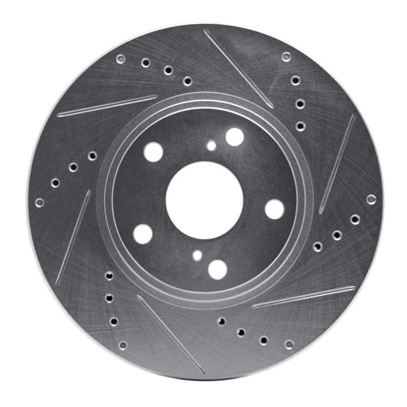 R1 Concepts — R1 99-07 Lexus ES300 Front Right Drilled & Slotted Silver Brake Rotor
R1 Brake Rotor Drill - view 1