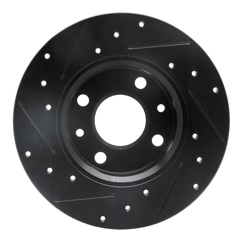 R1 Concepts — R1 2009-2019 Fiat 500 (USA/Canada) Rear Right Drilled & Slotted Black Brake Rotor
R1 Brake Rotor Drill - view 5