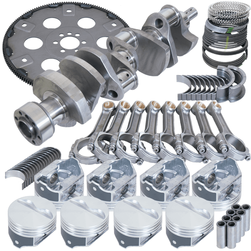 Eagle — Eagle Chevy 350 1Pc 3.750in Crank 5.700in I-Beam Rods 4.000in Pistons 168 Tooth FP Balanced Assembly
Bal Street Perf Assy - view 1
