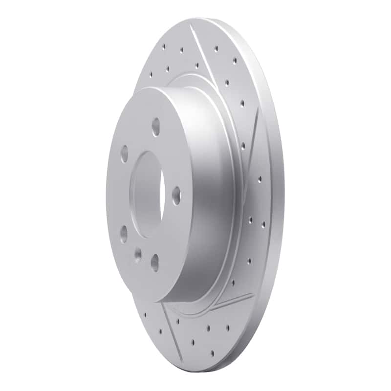 R1 Concepts — R1 06-11 Buick Lucerne Rear Right Drilled & Slotted Geo-Carbon Rotor - view 2
