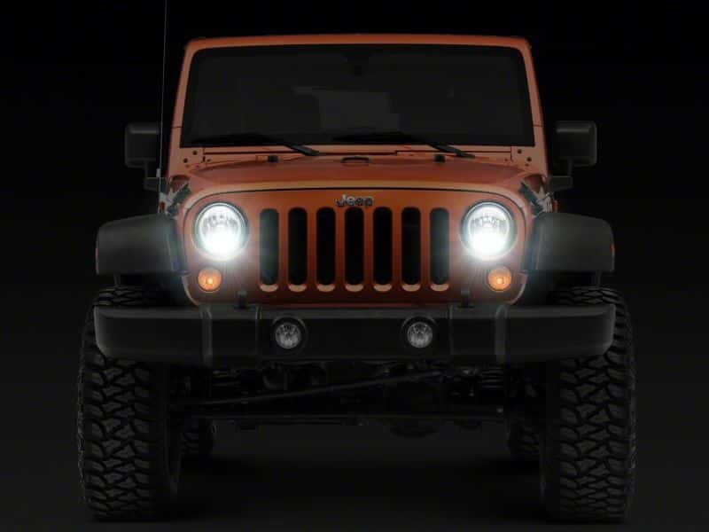 Raxiom — Raxiom07-18 Jeep Wrangler JK LED Halo Projector Headlights- Chrome Housing (Clear Lens)
Headlights - view 12