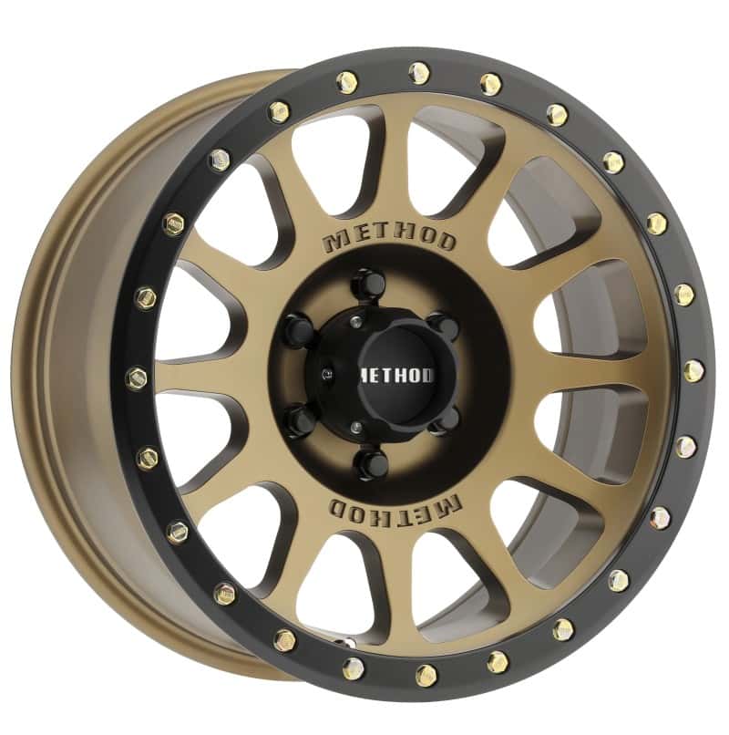 Method Wheels — Method MR305 NV 18x9 0mm Offset 6x5.5 108mm CB Method Bronze/Black Street Loc Wheel - view 1