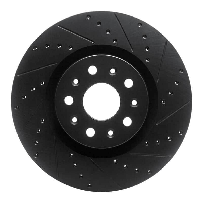 R1 Concepts — R1 14-25 Cadillac CT6 Front Right Drilled & Slotted Black Brake Rotor
R1 Brake Rotor Drill - view 1
