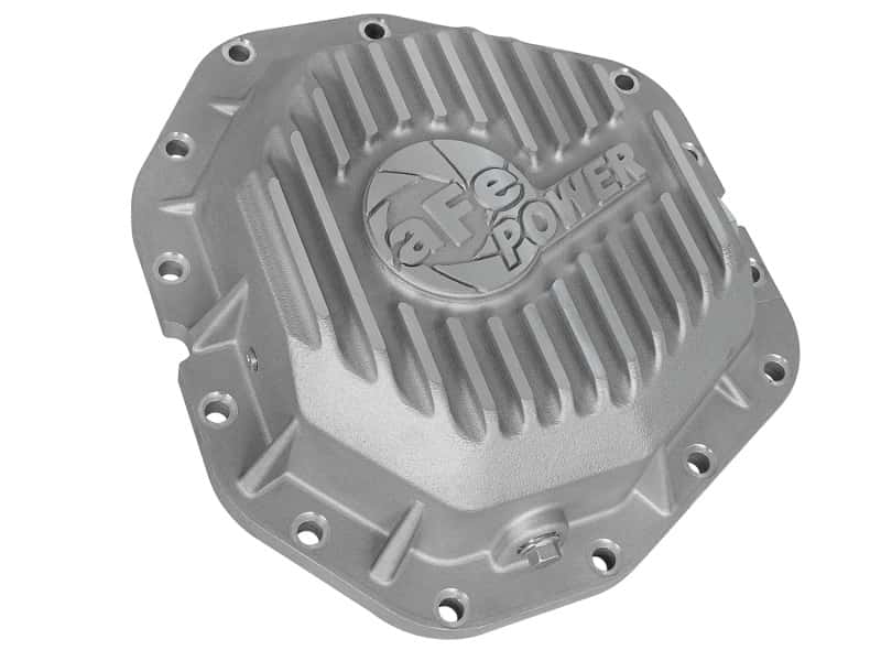 aFe — aFe Power Rear Diff Cover Raw Finish 2017 Ford F-350/F-450 V8 6.7L (td) Dana M300-14 (Dually)
Differential Cover - view 2