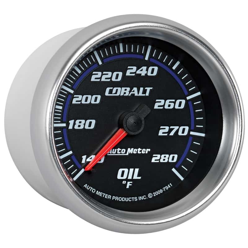 AutoMeter — Autometer Cobalt 66.7mm 140-280 Degree F Mechanical Oil Temperature Gauge
GA 2.6" OT 280F M CB - view 11