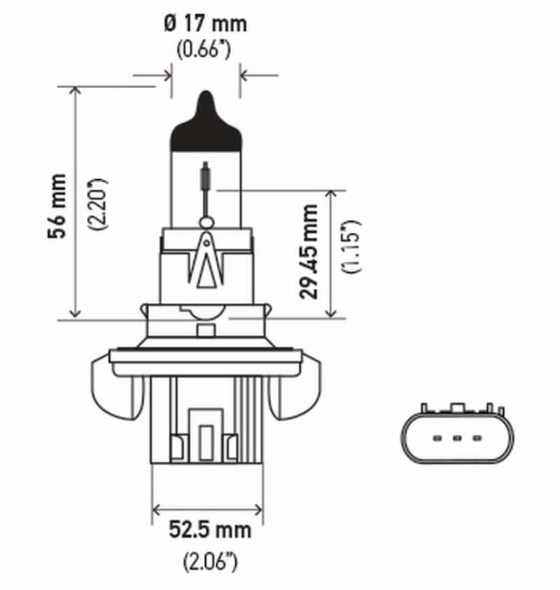 Hella — Hella Bulb H13 12V 60/55W P264T T4 Sb
H13SB Halogen Bulb - view 4