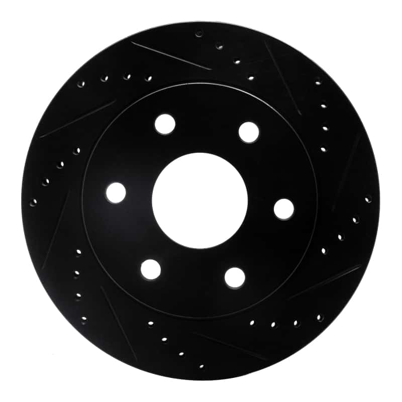 R1 Concepts — R1 2021-2025 Ford F-150 RWD Rear Right Drilled & Slotted Black Brake Rotor
R1 Brake Rotor Drill - view 1