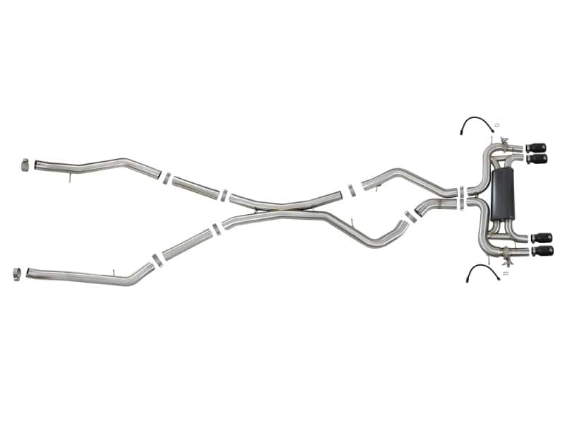 aFe — aFe MACH Force-Xp 3.5in. 304 SS C/B Exhaust System 15-18 BMW X5 M (F85) V8-4.4L (tt) - Black Tip
Cat-Back Exhaust - view 4