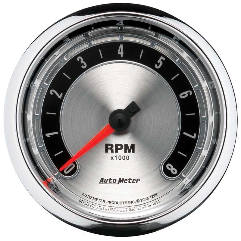 AutoMeter — Autometer American Muscle 3-3/8in Tachometer In-Dash Gauge
GA 3-3/8" 8K RPM AM - view 2
