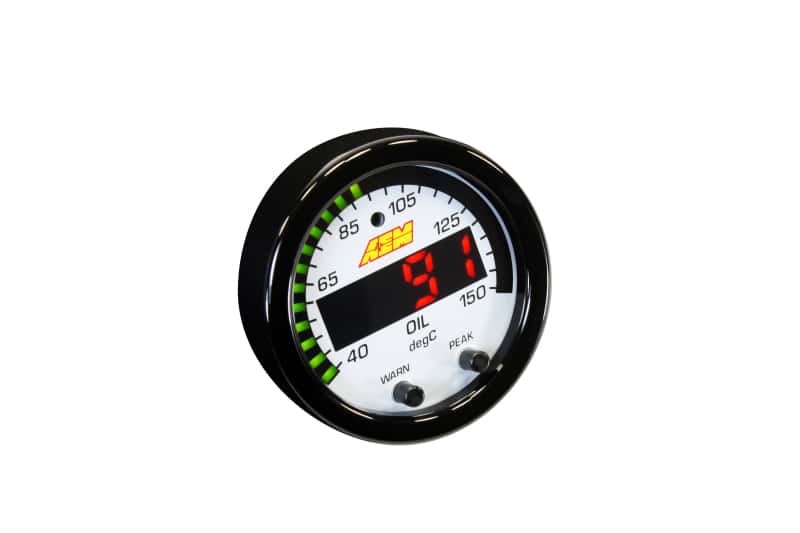 AEM — AEM X-Series Temperature 100-300F Gauge Kit (ONLY Black Bezel and Water Temp. Faceplate)
X-Series Temperature
X-Series Gauge - view 5