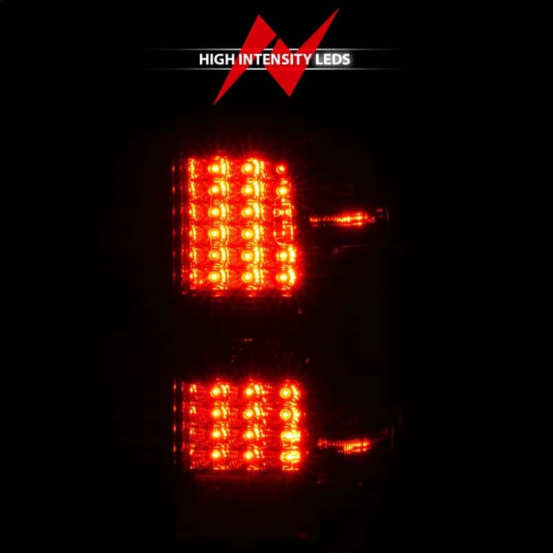 ANZO — ANZO 15-19 Chevy Silverado 2500HD/3500HD (Factory Halogen Only) LED Tail Lights Smoke w/Clear Lens - view 6