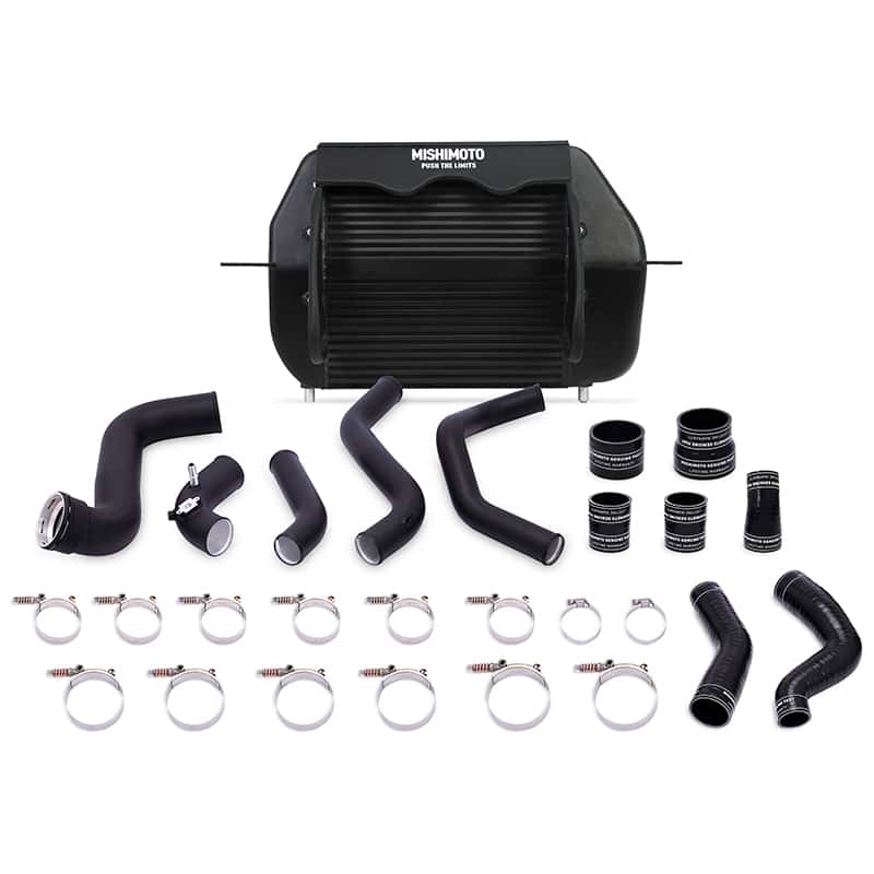 Mishimoto — Mishimoto 2011-2014 Ford F-150 EcoBoost Black Intercooler w/ Black Pipes - view 1