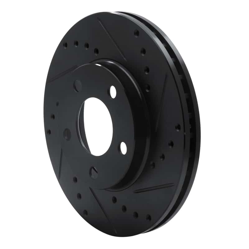 R1 Concepts — R1 94-04 Ford Mustang Front Right Drilled & Slotted Black Brake Rotor
R1 Brake Rotor Drill - view 2