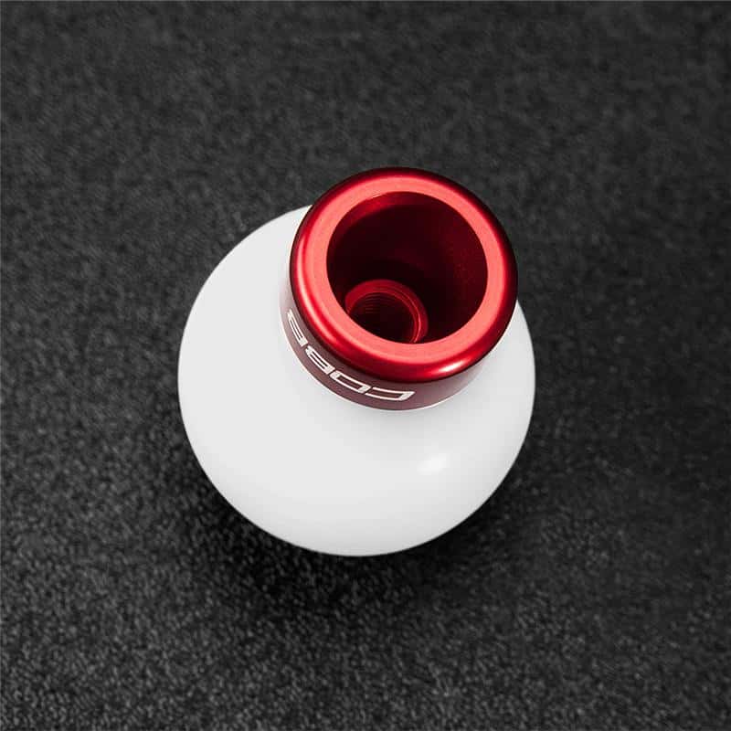 COBB — Cobb 07-13 Mazdaspeed3 & 06-07 Mazdaspeed6 Shift Knob - White Knob w/Race Red Base - view 4