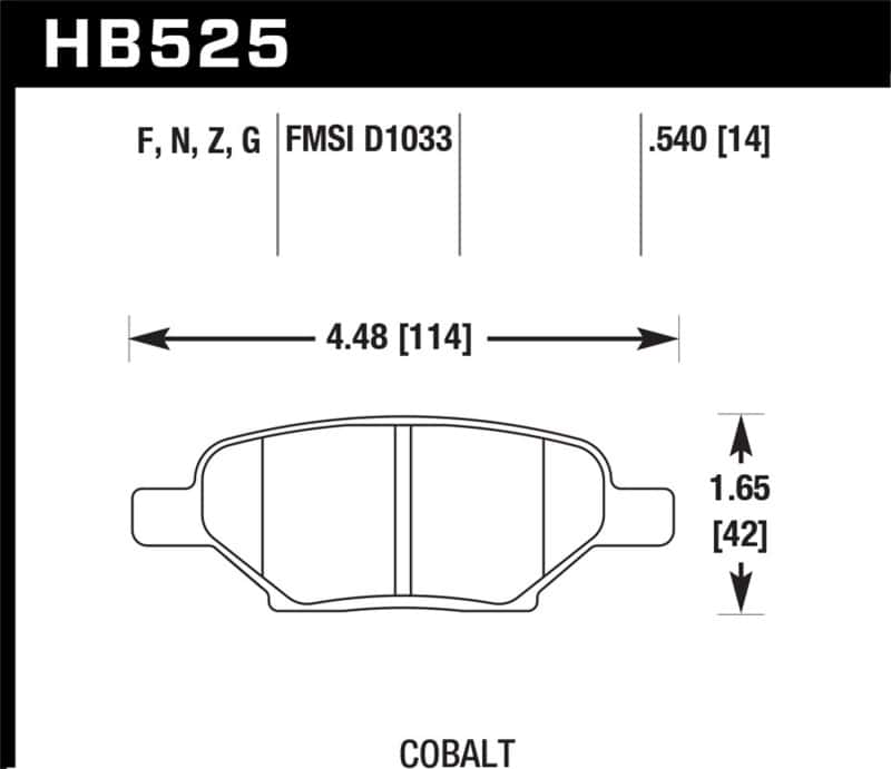 Hawk Performance — Hawk HPS Street Brake Pads
Disc Brake Pad - view 3