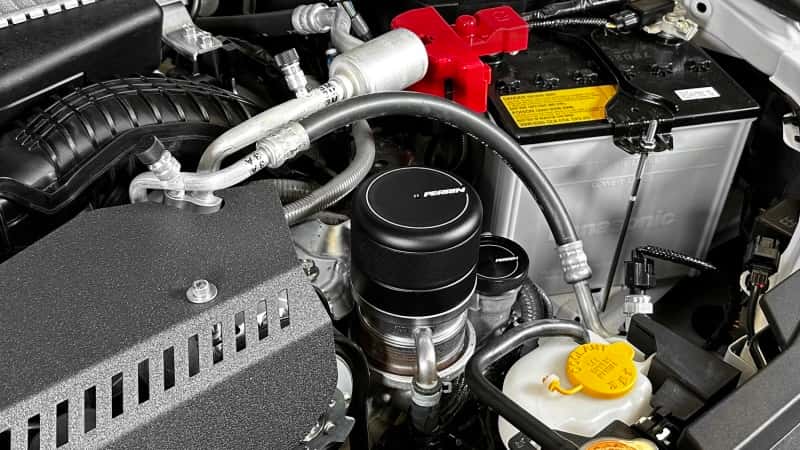 Perrin Performance — PERRIN 15-25 Subaru WRX & 13-26 BRZ/FR-S/86/GR86 Oil Filter Cover - Black - view 3
