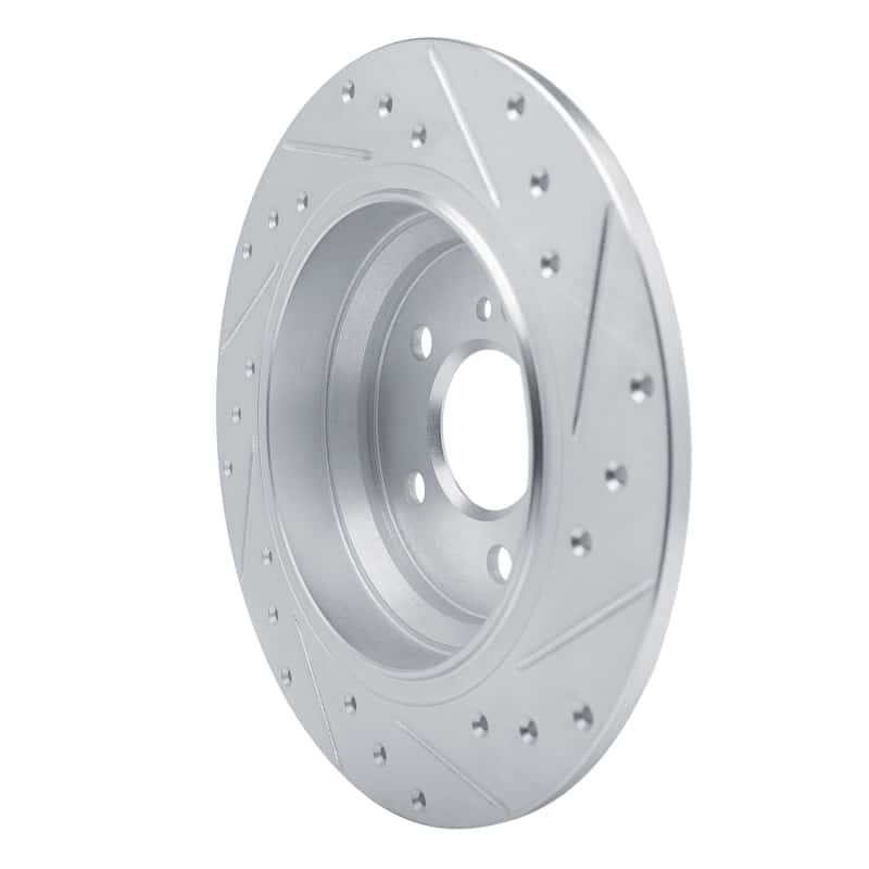 R1 Concepts — R1 03-06 Mercedes-Benz SL500 Rear Left Drilled & Slotted Silver Brake Rotor
R1 Brake Rotor Drill - view 4
