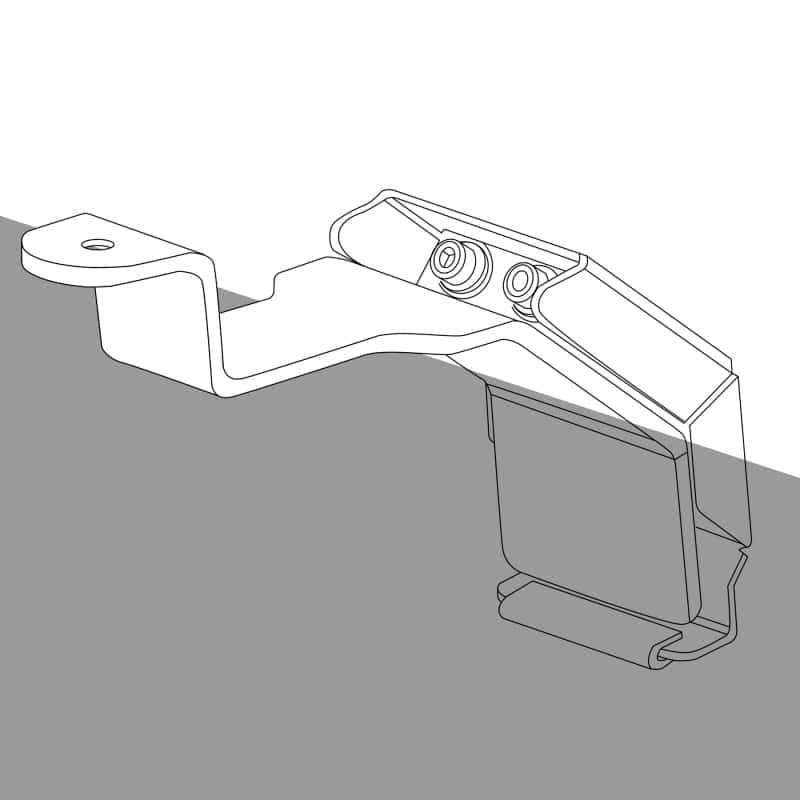 Go Rhino — Go Rhino SRM Rack Rain Gutter Mount Kit - 4pc. (Mounts to Factory Rain Gutter/Drip Rail)
Gutter Mount Kit - view 2