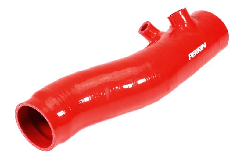 Perrin Performance — PERRIN 22-24 Subaru WRX / 20-25 LGT & OBXT Turbo Inlet Hose w/Turbo Adapter Flange (Long) - Red - view 6