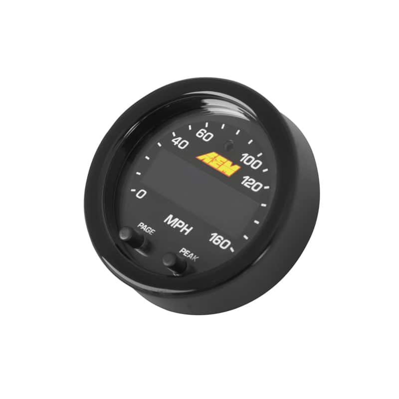 AEM — AEM X-Series 0-160 MPH Black Bezel w/ Black Face GPS Speedometer Gauge
           aem30-0313         
X-Series Speedo
X-Series GPS - view 9
