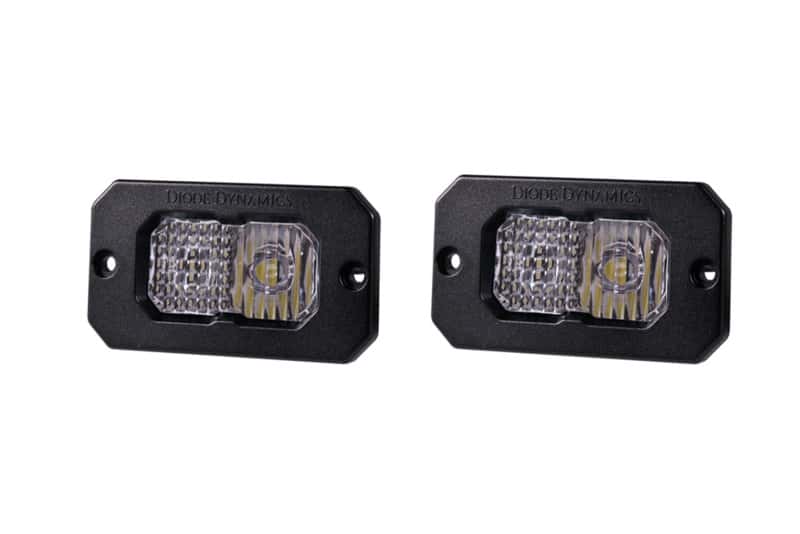 Diode Dynamics — Diode Dynamics Stage Series 2in LED Pod Pro - White Combo Flush RBL (Pair) - view 1