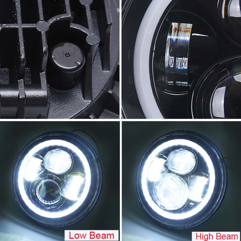 Raxiom — Raxiom 97-18 Jeep Wrangler TJ/JK Axial 7-Inch LED Headlights w/RGB Halo- Blk Hsng (Clear Lens)
Headlights - view 13