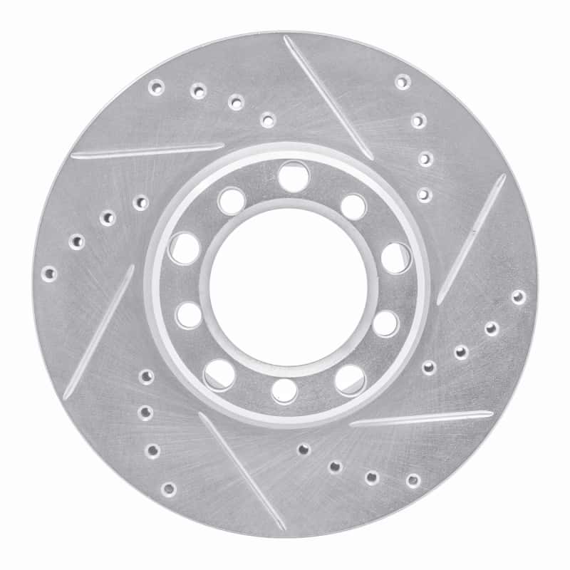 R1 Concepts — R1 72-74 Mercedes-Benz 350SL Front Right Drilled & Slotted Silver Brake Rotor
R1 Brake Rotor Drill - view 1