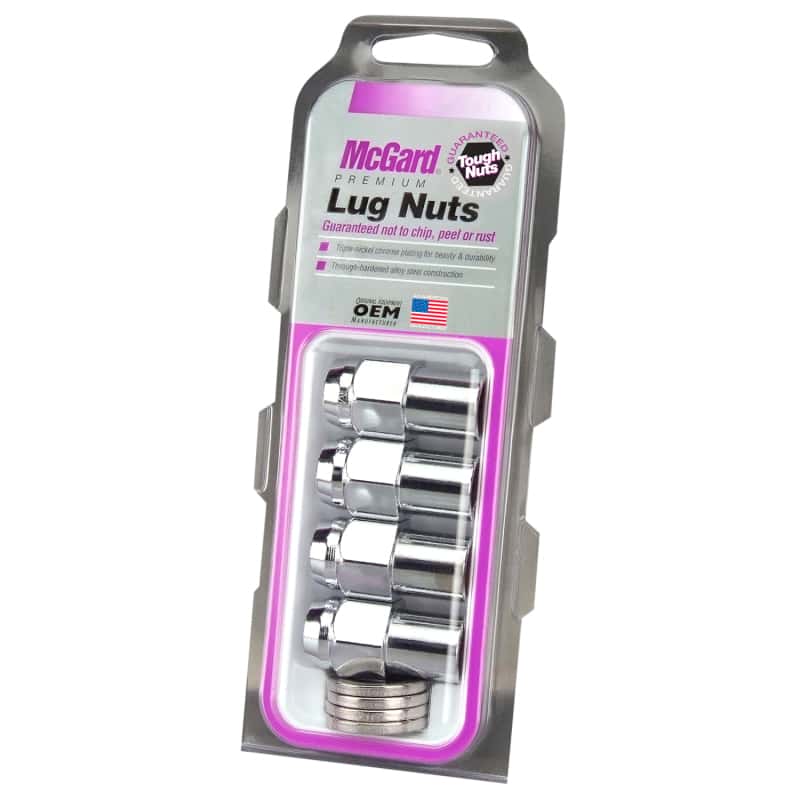 McGard — McGard Hex Lug Nut (Reg. Shank - .746in.) 7/16-20 / 13/16 Hex / 1.65in. Length (4-Pack) - Chrome - view 6