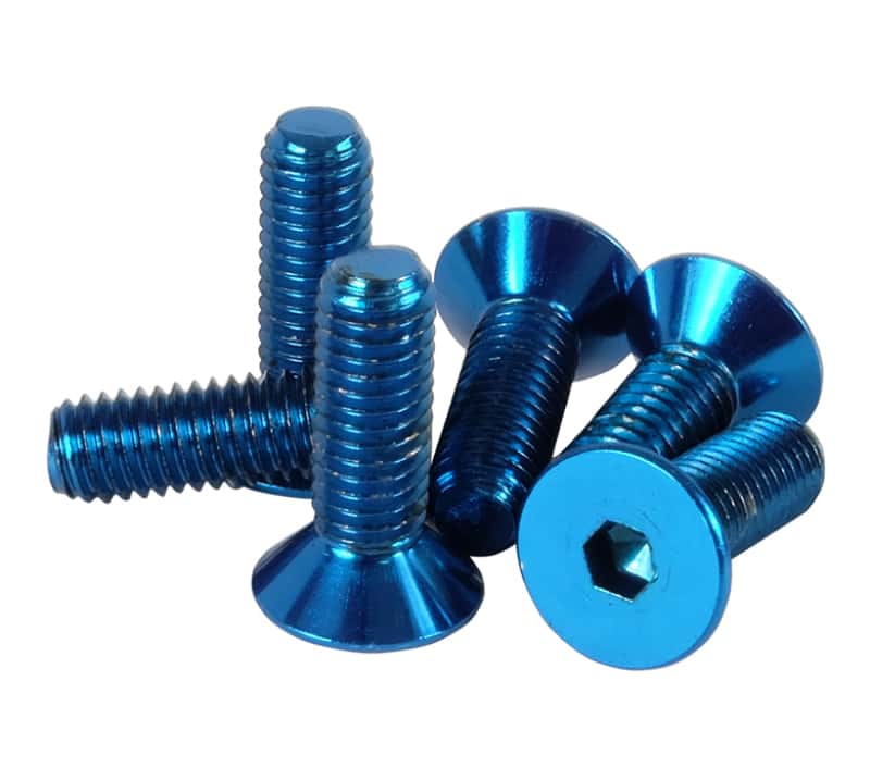 NRG — NRG Steering Wheel Screw Upgrade Kit (Conical) - Blue - view 1