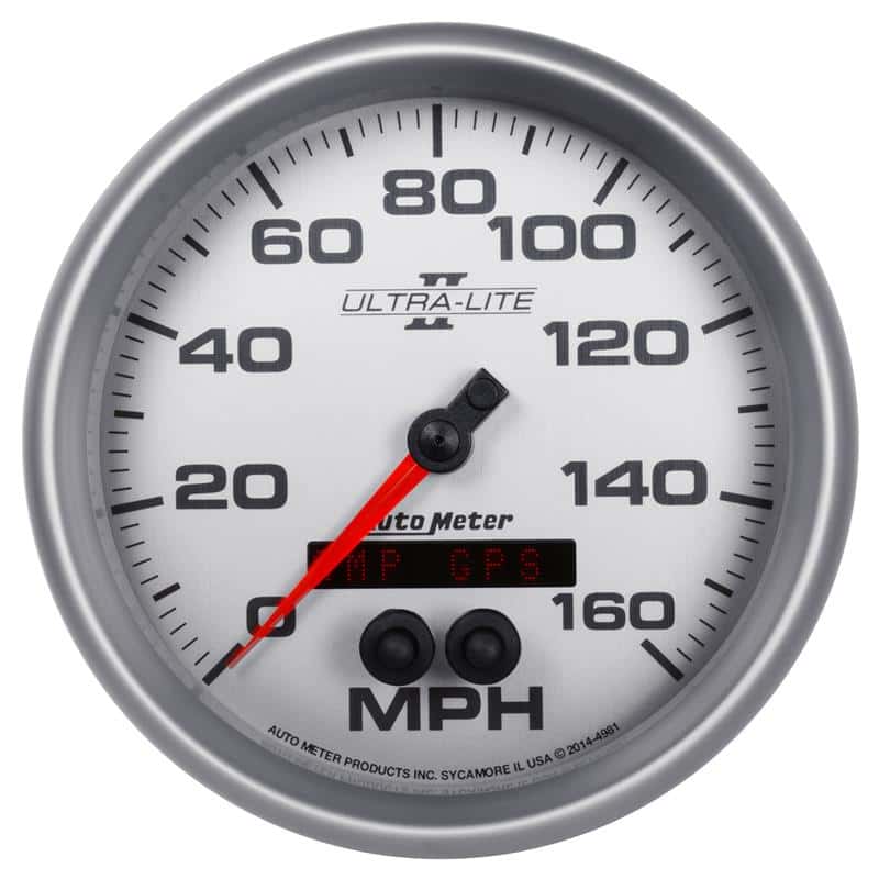 AutoMeter — Autometer Ultra-Lite II 5in 0-140MPH In-Dash Electronic GPS Programmable Speedometer
5" SPEEDO, 160 MPH, - view 2