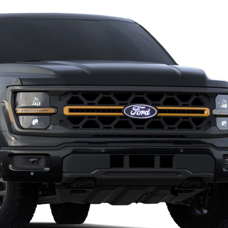 Putco — Putco 2024 Ford F-150 Front Emblem - With camera cutout (With Spray washer) - view 1