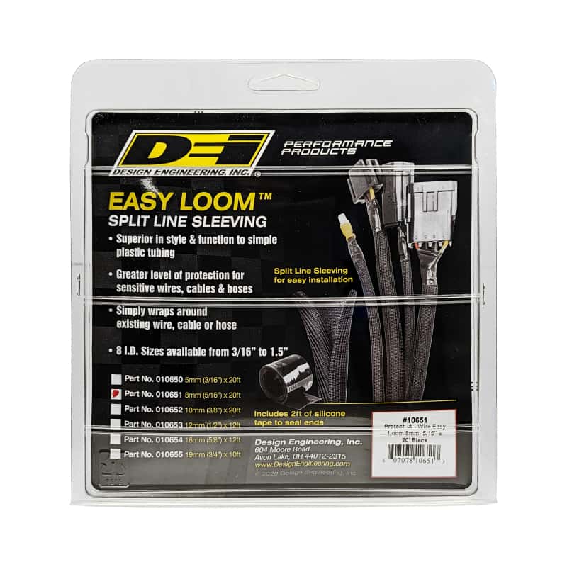 DEI — DEI Split Wire Sleeve Easy Loom 8mm-5/16in x 20 Black
Wire Sleeve - view 7