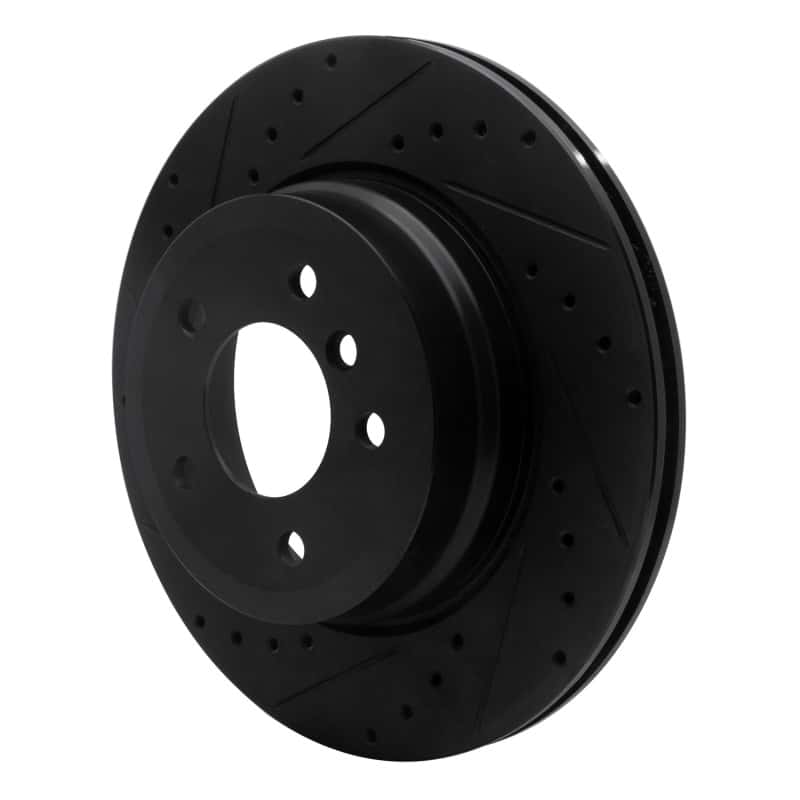 R1 Concepts — R1 08-13 BMW 135I Rear Left Drilled & Slotted Black Brake Rotor
R1 Brake Rotor Drill - view 2