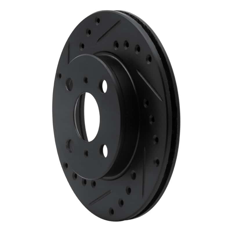 R1 Concepts — R1 91-99 Toyota Paseo Front Left Drilled & Slotted Black Brake Rotor
R1 Brake Rotor Drill - view 2