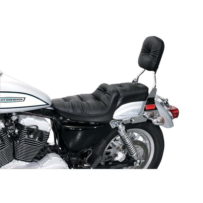 Mustang Motorcycle — Mustang 04-21 Harley Sportster Duke 1PC Seat Regal - Black - view 2