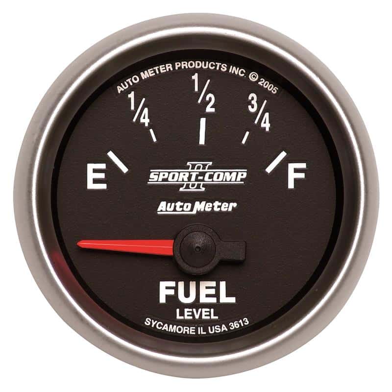 AutoMeter — AutoMeter Gauge Fuel Level 2-1/16in. 0 Ohm(e) to 90 Ohm(f) Elec Sport-Comp II
2-1/16" FUEL LEVEL, - view 2