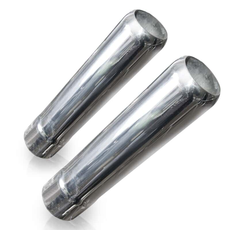 Stainless Works — Stainless Works Pencil Cut Exhaust Tips 2in Body 2in ID Inlet - view 2