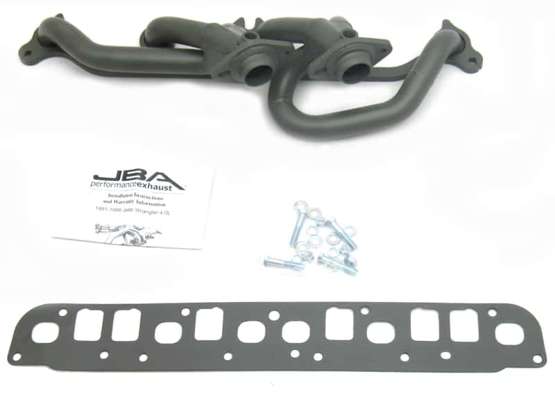 JBA — JBA 00-06 Jeep Wrangler 4.0L 1-1/2in Primary Ti Ctd Cat4Ward Header
Exhaust Header - view 1