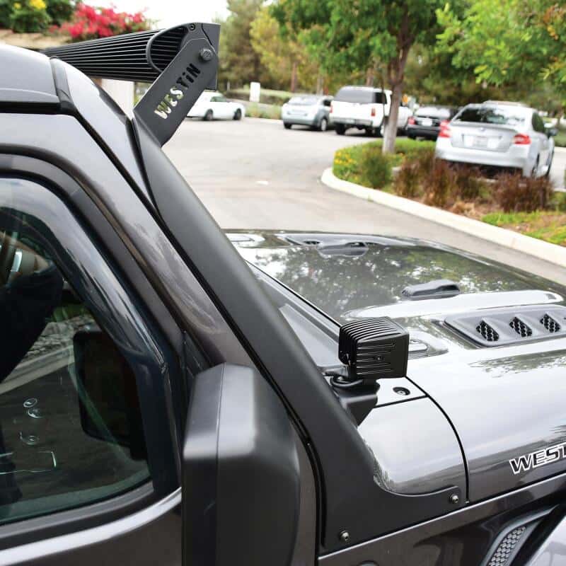 Westin — Westin 18-19 Jeep Wrangler Pillar LED Light Mount - Textured Black
LED Light Bar Mount - view 7