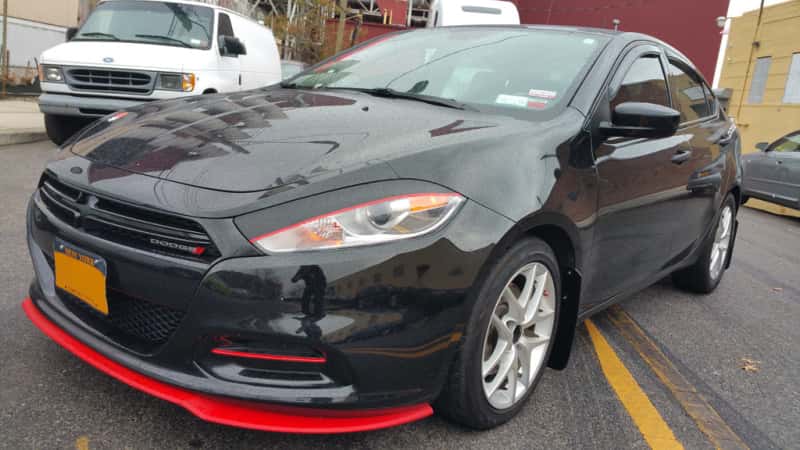Rally Armor — Rally Armor 13-16 Dodge Dart Black UR Mud Flap w/ White Logo
Mud Flap - view 2