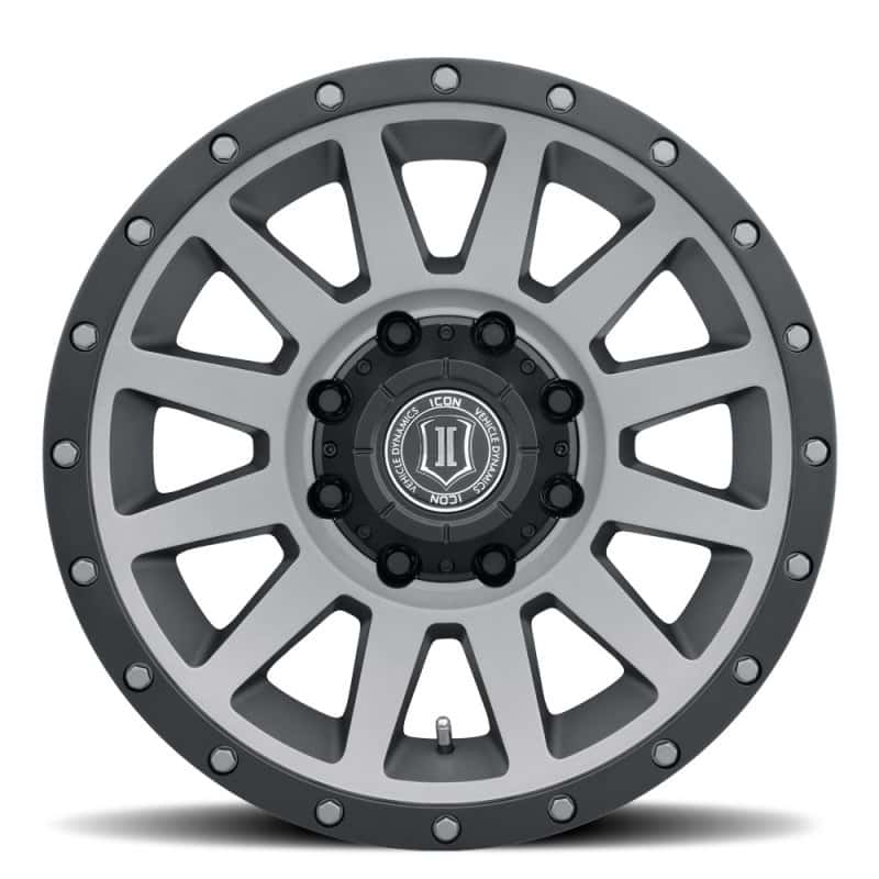 ICON — ICON Compression HD 18x9 8x170 6mm Offset 5.25in BS Titanium Wheel
COMPRESSION HD WHEEL - view 2