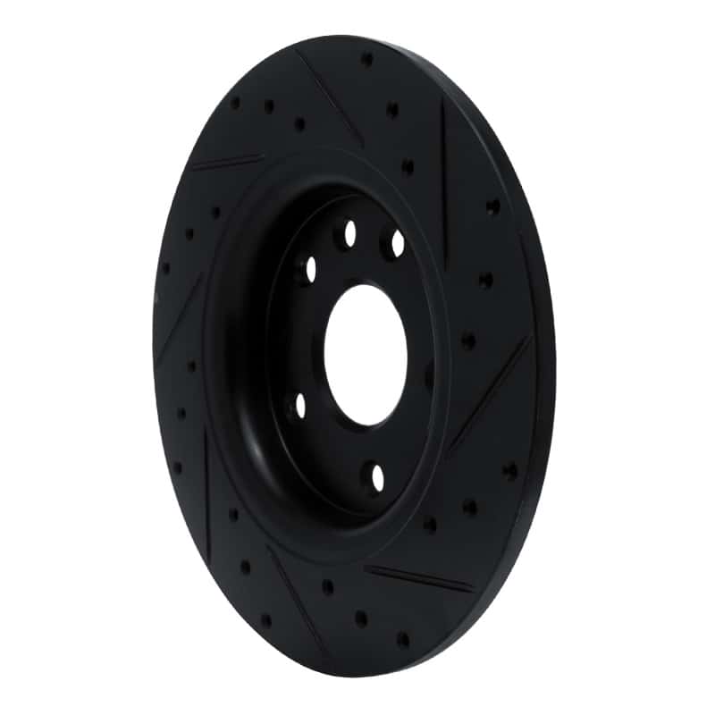 R1 Concepts — R1 17-25 Chrysler Grand Caravan Rear Left Drilled & Slotted Black Brake Rotor
R1 Brake Rotor Drill - view 4