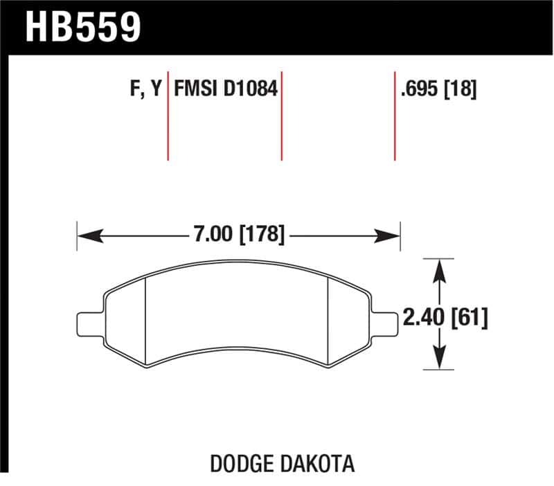 Hawk Performance — Hawk HPS Street Brake Pads
Disc Brake Pad - view 1