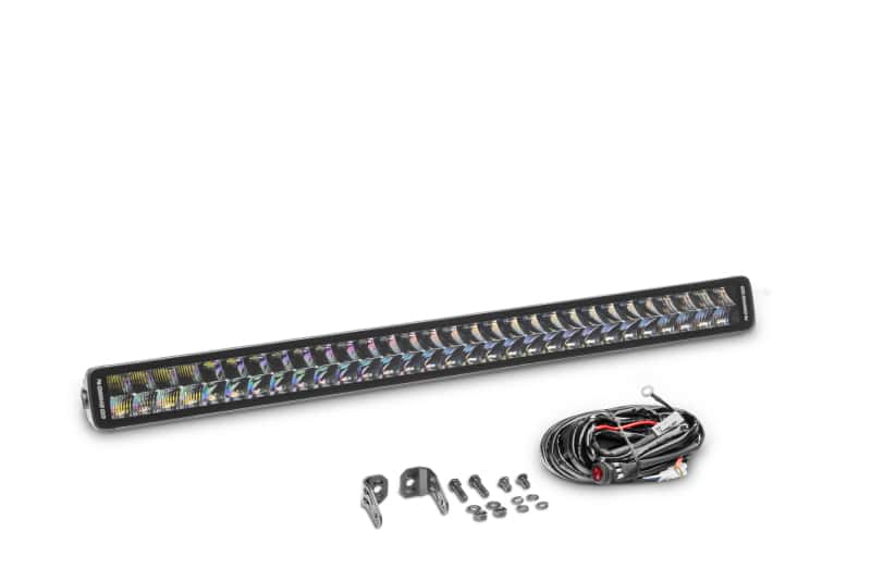 Go Rhino — Go Rhino Xplor Blackout Series Dbl Row LED Light Bar (Side/Track Mount) 32in. - Blk
BLKOUT - 32"LightBar - view 2