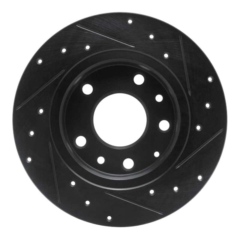 R1 Concepts — R1 14-25 Mazda 3 Rear Left Drilled & Slotted Black Brake Rotor
R1 Brake Rotor Drill - view 5