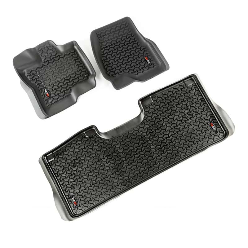 Rugged Ridge — Rugged Ridge Floor Liner Front/Rear Black 2015-2017 Ford F-150 / Raptor
Floor Mat Set - view 2