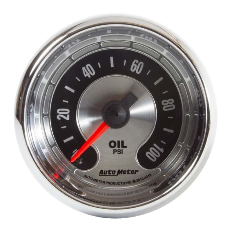 AutoMeter — Autometer American Muscle 2 1/16in 100PSI Mechanical Oil Pressure Gauge
GA 2" OILP MECH AM - view 2
