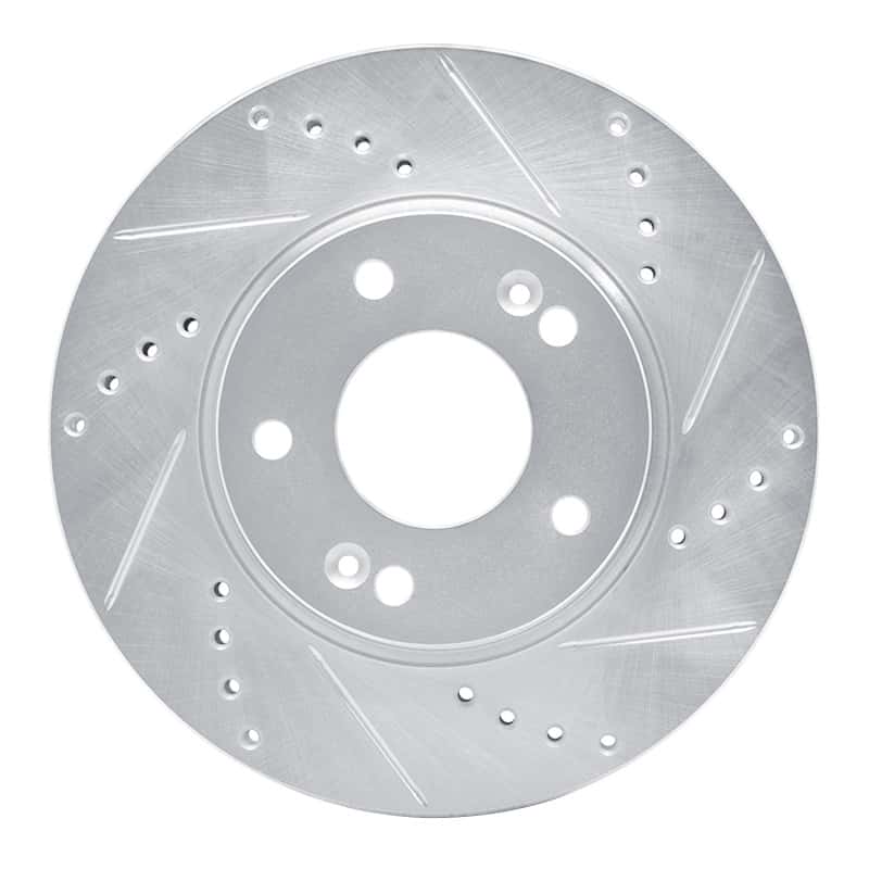 R1 Concepts — R1 10-13 Kia Forte5 Front Right Drilled & Slotted Silver Brake Rotor
R1 Brake Rotor Drill - view 1